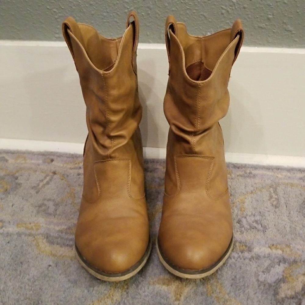Gathered Ankle Booties